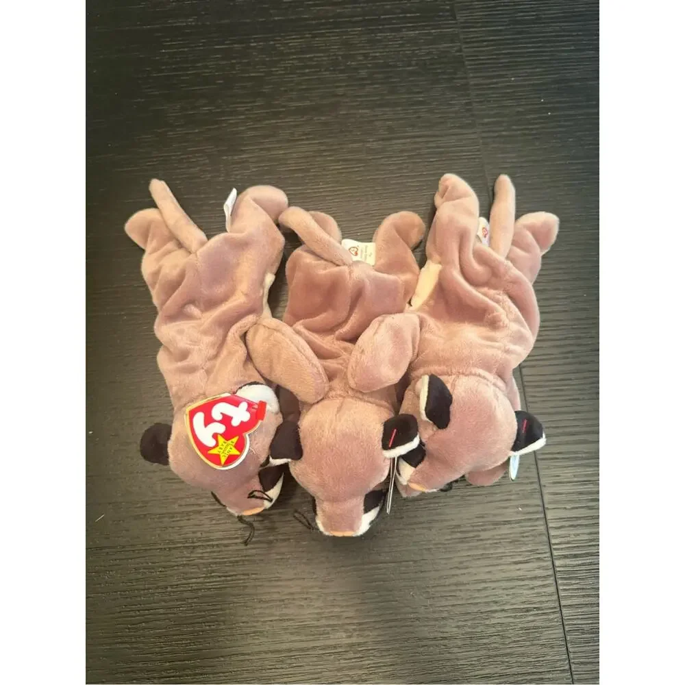 NWT Vintage Ty Beanie Babies Bundle of (3) Canyon Cougar Stuffed Animals